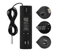 ℃/℉ termometro elettronico,misuratore temperatura digitale visivo LCD con sonde doppio metro interne esterne per frigorifero, aria condizionata,congelatore,vasca per pesci,casa,ufficio,auto