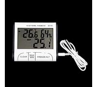 Termometro elettronico per interni esterni Igrometro con ampio display LCD Sensore umidità digitale Misuratore temperatura Display LCD per interni esterni Sensore umidità elettronico
