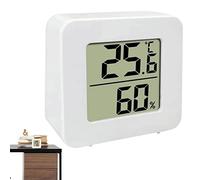 Termometro Elettronico per Interni, Misuratore LCD Termometro per Ambiente da 1,77*0,63 Pollici, Sensore di Umidità e Temperatura con Aggiornamento Rapido, Display di Temperatura e Umidità, Indicatore