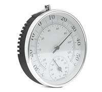 Termometro Esterno - Termometro Da Parete Interno | Monitor Di Temperatura E Umidità | Igrometro Rotondo | Quadrante Da 10 Cm Con Numeri Audaci, Temperatura Senza Batteria E Misuratore Di Umidità, O