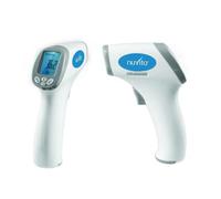 Termometro Febbre Infrarossi Senza Contatto Hetaida-NuvitaMed 3 in 1 - Risultato 1 Secondo - Allarme 3 Colori - Termometro Infrarossi Febbre Adulti e Bambini - Approvato dalla FDA - Marchio Italiano