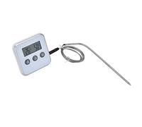 Termometro For Carne, Termometri For Digitale For Cucina Alimentare Con Display A LED, Intervallo Di Temperatura Da -58°F A 572°F For Barbecue Alla Griglia(White)