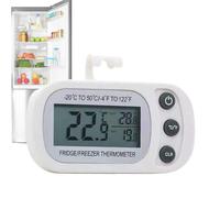 Termometro Frigorifero Digitale - Display Di Raffreddamento Della Cucina Impermeabile, Supporto Per Lettore Di Temperatura | Monitor Della Temperatura Del Congelatore, Indicatore Di Raffreddamento