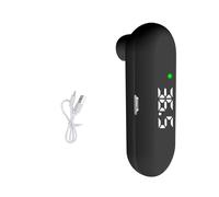 Termometro Frontale Termometro USB Monitor Digitale per Neonati Temperatura Corporea Misuratore di Febbre un Infrarossi per Bambini-Nero