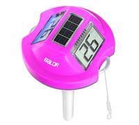 Termometro Galleggiante BALDR Solare con Doppio Display Anti-Riflesso | Sensore Temperatura Digitale IPX7 per Piscine/SPA(Viola)