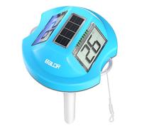 Termometro Galleggiante BALDR Solare con Doppio Display Anti-Riflesso | Sensore Temperatura Digitale IPX7 per Piscine/SPA(Blu)