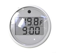 Termometro galleggiante per bagnoschiuma, con timer, impermeabile, digitale, indicatore della temperatura dell'acqua per immersione fredda, doppio display °C/°F (da -20 a 70 °C), schermo LED HD, LR44