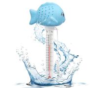 Termometro Galleggiante per Piscina,Termometro da Bagn,Resistente Agli urti e Durevole,con Cordino,per Piscine Interne ed Esterne, Vasche da Bagno,Laghetti-Pesciolino