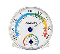Termometro Igrometro analogico interni ed esterni, 2 in 1 igrometro umidità casa, Non sono necessarie batterie, con supporto e foro posteriore, per la stanzetta dei bambini e le serre