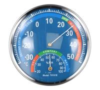 Termometro igrometro analogico per interni, dispositivo per misurare i livelli di umidità della temperatura in varie stanze, tra cui sauna, bagno, cantina (blu)