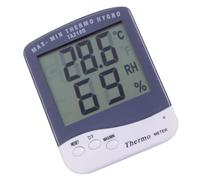 Termometro Igrometro Digitale LCD Bianco, Misuratore Umidità e Temperatura | Display Simultaneo in Celsius e Fahrenheit, Plastica Leggera, Batteria Aaa Non Inclusa, Stazioni Meteorologiche
