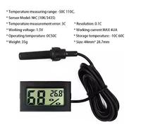 TERMOMETRO IGROMETRO DIGITALE LCD CON SONDA 1 METRO, AMBIENTE,FRIGO, ACQUARIO