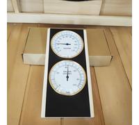 Termometro igrometro in legno per sauna con display analogico per un facile monitoraggio della temperatura e dell'umidità nelle stanze della sauna