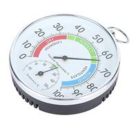 Termometro igrometro interno, misuratore di temperatura e umidità in lega di alluminio per controllo affidabile e confortevole della temperatura ambiente (3.9 X 3.9 X 1.0 Inches)