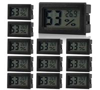 Termometro igrometro Mini LCD digitale: WIYETY 12 misuratore di temperatura interna Umidità termica, termometro igrometro, misuratore di umidità per ufficio, soggiorno, serra, frigorifero