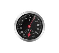 Termometro Igrometro per Auto, Misuratore Meccanico di Temperatura e Umidità Senza Batterie per Interni Auto.
