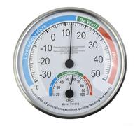 Termometro igrometro per la consapevolezza del clima interno con display a doppia scala circolare per letture di temperatura e umidità relativa