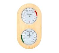 Termometro Igrometro per Sauna Termometro e Igrometro in Legno 2 in 1 0-120 ℃ 0-100%, Igrotermografo per Sauna a Parete per Sauna e Bagno Turco