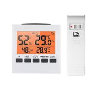 Termometro Igrometro Termometro digitale wireless LCD Termometro interni/esterno Igrometro Temperatura Temperatura Misuratore MAX MIN VALORE DISPLAY Termometro igrometro per interni(Orange)
