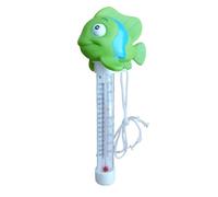 Termometro in piscina galleggiante facile lettura, calibro di temperatura 'acqua con corda, termometro a temperatura per bagno digitale a forma di animale per esterno per piscina per piscina