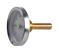 Termometro industriale da 63 mm per quadrante con montaggio tascabile in ottone per riscaldamento dell'acqua calda e monitoraggio della temperatura del serbatoio dell'olio