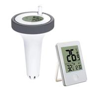 Termometro Infrarossi, Termometro Per Piscina Galleggiante Per Interni Ed Esterni Wireless Digitale Da 2 Pezzi, Per Bagni, Terme, Acquari, Orologio Remoto,per Forno Pizza Cucina