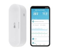 Termometro intelligente: termometro interno Zigbee alimentato tramite USB/batteria e sensore di umidità, monitor della temperatura Homekit funziona con Alexa, Zigbee Hub richiesto (confezione da 1)
