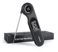 Termometro Istantaneo per Carne,Impermeabile IP65,Lettura Ultra-Rapida in 0.5 Secondi,Rilevazione Super Precisa,INKBIRD Termometro Alimentare Compatto per Cucina,BBQ,Pasticceria,Frittura,Produzione