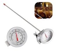 Termometro,JadpesTermometri a quadrante, termometro a Clip da 1 Pezzo sul termometro a quadrante Termometro per Birra Fatta in casa con Vino Rosso