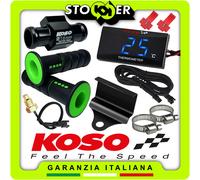 TERMOMETRO KOSO RACCORDO 16mm SENSORE ACQUA M10x1 MANOPOLE STAFFA per MOTO CROSS