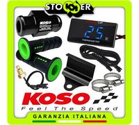 TERMOMETRO KOSO STAFFA SENSORE M10x1 RACCORDO TUBO ACQUA 22mm MANOPOLE CHIUSE