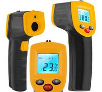 Termometro laser digitale batteria con LCD fino a 380 ° C