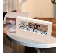 Termometro LED Termoigrometro Orologio elettronico multifunzione Misuratore di umidità della temperatura Stazione meteorologica per la casa con allarme