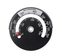 Termometro magnetico durevole per camino, in lega di alluminio con anelli per cintura per misurare la temperatura del forno da forno, termometro Celcius