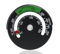 Termometro magnetico per stufe a legna, termometro per stufe a legna, con quadrante grande, per stufe a gas, fornelli, stufe a pellet, misuratore di temperatura superiore