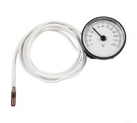 Termometro meccanico dell'acqua con tubo capillare da 144 cm, sonda in ottone per quadrante per acquario, piscina, spa, congelatore, intervallo da 0 a 120 gradi Celsius (0-120 gradi)