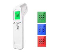 Termometro medico a infrarossi per la fronte, termometro senza contatto per superfici di persone e oggetti, display LCD, opzione audio, 30 m