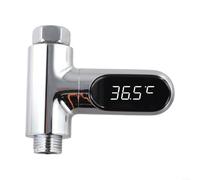 Termometro per acqua con display a LED con tecnologia di raccolta dell'energia del flusso d'acqua per letture continue della temperatura in tempo reale (seconda generazione)