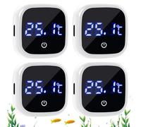 Termometro per acquario, 4 mini termometri per acquario, temperatura dell'acqua digitale, sensore di temperatura ad alta precisione, acqua dolce