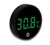 Termometro per acquario, 45 x 45 mm, indicatore della temperatura dell'acqua dell'acquario, doppio display Celsius Fahrenheit, sensore ad alta precisione, facile da installare per acquario tropicale