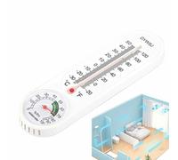 Termometro Per Ambiente - Analogico, Igrometro Per Interni, Meccanico | Misuratore Di Temperatura E Umidità A Due Letture, Montaggio A Parete Per Casa, Ufficio, Scuola Materna, Cameretta Dei Bambini,