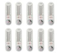 Termometro per ambienti interni ed esterni per misurare la temperatura ambiente in casa, ufficio, giardino o serra, grande termometro analogico da parete per esterni (10 pezzi)