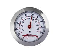 Termometro per auto, da 30 a 60°C, indicatore temperatura integrato, quadrante rotondo da 43 mm, misuratore temperatura analogico, monitor temperatura precisione, non richiede