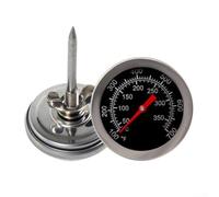 Termometro per barbecue, 52 mm in acciaio inox con stelo da 58 mm, misuratore di temperatura a doppia scala per un controllo preciso della cottura, grigliate all'aperto