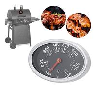 Termometro per Barbecue Ad Alta Precisione in Acciaio Inossidabile 430 ℃ Indicatore di Temperatura della Griglia Facile da Installare per Eventuali Griglie