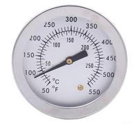 Termometro per barbecue in acciaio inossidabile con struttura bimetallica e sonda da 70 mm per il monitoraggio del forno e della griglia