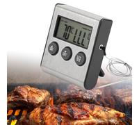 Termometro Per Barbecue Sonda Per Carne, Termometro Per Olio da Cucina con Timer, Termometro Per Frittura, Termometro Per Caramelle con Allarme, Ideale Per Barbecue, Cottura al Forno, Uso in Cucina Do