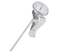 Termometro per caffè, Clip Regolabile, Lettura Veloce, per Preparare caffè, Latte, Caramelle, Barbecue, con Ampio Quadrante Rotondo, Termometro per Caramelle, Termometro per