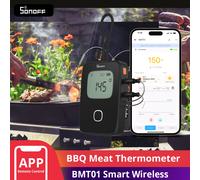 Termometro per Carne SONOFF BMT01, Strumento Wireless Intelligente per Barbecue, Avvisi di Temperatura, Timer, Grafico delle Temperature, App EWeLink