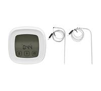 Termometro Per Carne, Temperatura della Sonda Per Alimenti a Lettura Istantanea E Timer Termometro da Cucina Digitale Impermeabile a Doppia Sonda Per Affumicatore, Barbecue, Forno, Pentole